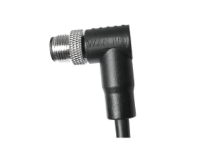 M12 hane vinklad oskärmad A-Kodning 5PIN PUR-kabel 2.0M M12*1.0
