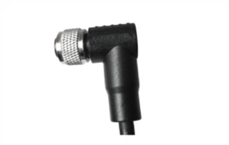 M12 hona vinklad oskärmad A-Kodning 5PIN PVC-kabel 2,0M M12*1,0